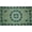 Green, variant on Mandala Elephant Tapestry Cotton Bedspread 108" x 88" Full-Queen Green