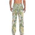 thumbnail image 2 of Light Flowers Ghost Pajama Pants, Men's Lounge Pants Light with Drawstring and Pockets, Christmas New Year Birthday Father's Day Gifts, Medium, 2 of 7