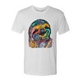 thumbnail image 3 of Wild Bobby, Funny Neon Sloth | Dean Russo Art Animal Lover Mens Premium Tri Blend T-Shirt, Heather White, L, 3 of 5
