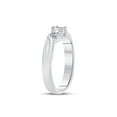 thumbnail image 4 of FB Jewels Sterling Silver Womens Round Diamond Solitaire Promise Bridal Engagement Ring 1/20 Cttw, 4 of 4