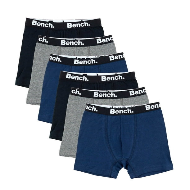 Bench. Underwear for Boy, Boxer Brief, 6 park, multi-color, cotton, Size M  to XL 