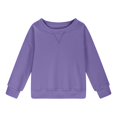 thumbnail image 4 of Girl Sweatshirts Long Sleeve Purple Sweatshirt Kids Crewneck Pullover Tops Fall Winter Clothes Girls Tops Size 5-6 Years, 4 of 6