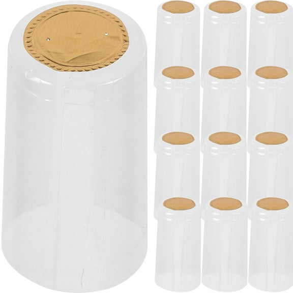 FOMIYES 100pcs Wine Sealer for Wine Bottles Heat Shrink Wine Stoppers Heat Shrink Capsules PVC Wine Shrink Wrap