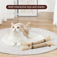 thumbnail image 2 of 13.8in Jumbo Natural Silvervine Sticks for Cats, Large Matatabi Wood Dental Molar Rods for Teeth Cleaning, Durable Catnip Alternative Chew Toys for Indoor Feline Play, 2 of 5