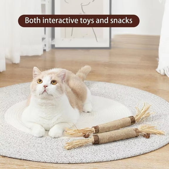Jumbo Silvervine Sticks, 15 Inch Extra Large Natural Cat Chew Toys for Aggressive Chewers, Matatabi Chewing Sticks and Heavy Chewers