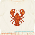 thumbnail image 4 of Inktastic Lobster Cute Vacation Girls Toddler Dress, 4 of 5