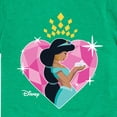 thumbnail image 3 of Disney Princess - Jasmine - Heart - Valentine's Day - Youth Short Sleeve Graphic T-Shirt, 3 of 4