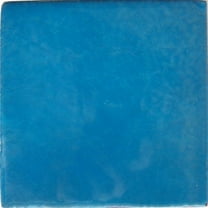 4.2x4.2 Aqua Blue Talavera Mexican Tile, Set of 9 pcs