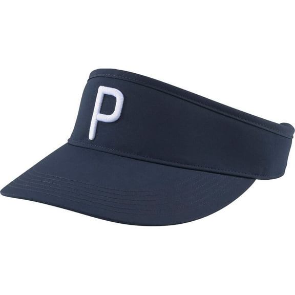 NEW Puma P Navy/White Adjustable Visor Hat/Cap