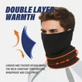 thumbnail image 4 of Unisex Winter Fleece Lined Neck Gaiter, Windproof Ski Scarf Face Mask for Outdoor Skiing Hiking, Multiple Colors Available, 4 of 9