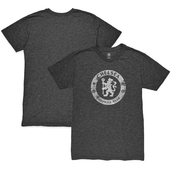 Men's 1863FC Heather Black Chelsea Mono Badge Vintage Tri-Blend T-Shirt