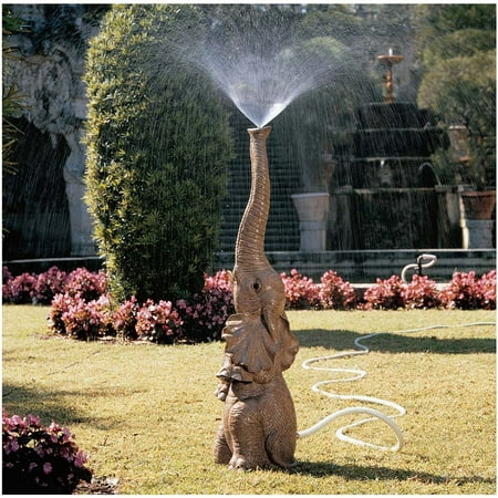 Tiny the Elephant Lawn Sculpture and Garden Sprinkler
