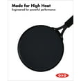 thumbnail image 6 of OXO Obsidian Pre-Seasoned Carbon Steel Induction Safe 10" Crepe Pan with Silicone Sleeve, Black, 6 of 8