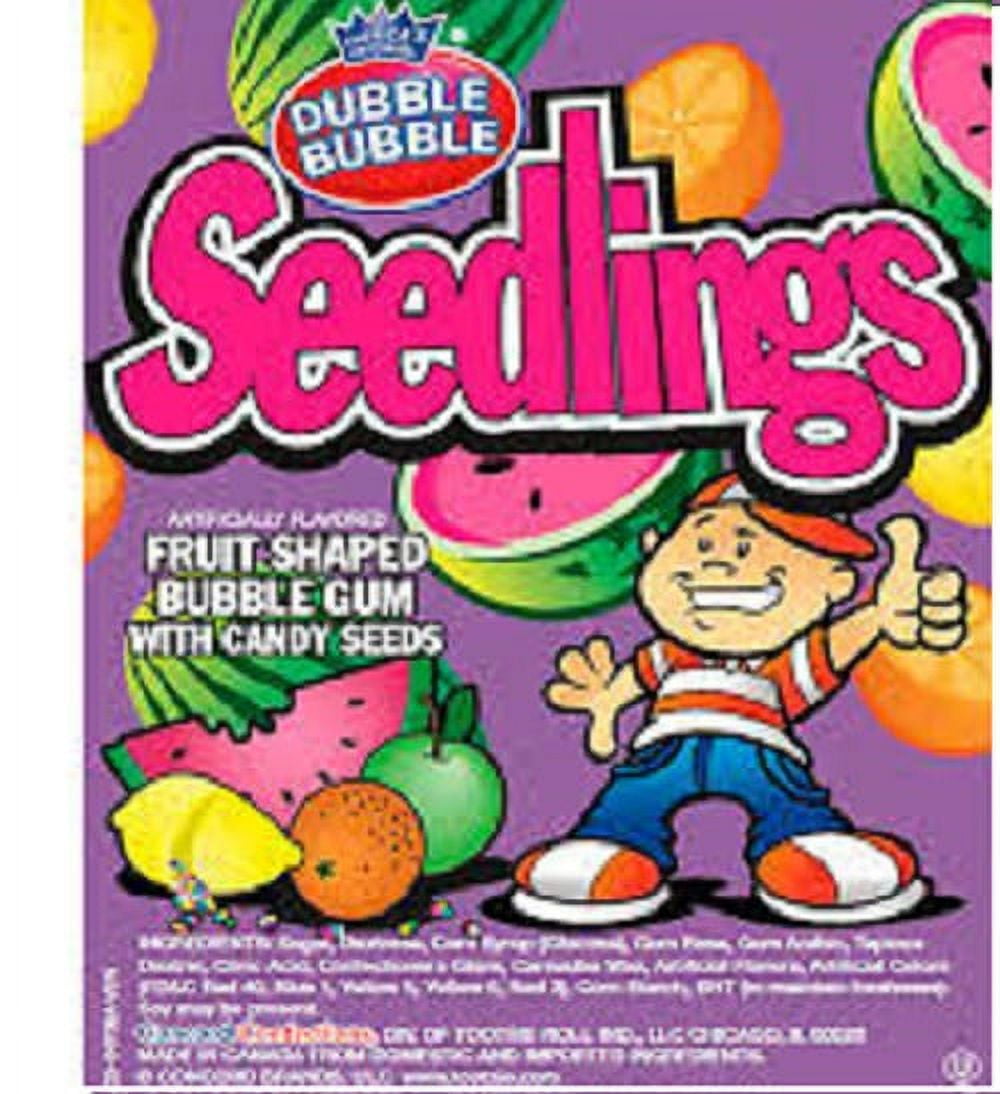 Dubble Bubble 5LB Seedlings Gumball Candy, Size 24MM for Vending