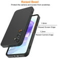 thumbnail image 3 of For Samsung Galaxy A55 5G Phone Case, Ebizware Shockproof Liquid Silicone Case Full-Body Protective Rugged Rubber Slim Cover with Microfiber Lining for Galaxy A55 5G (Black), 3 of 9
