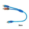thumbnail image 4 of 1Pc 30Cm 2 for Rca Female To 1 for Rca Male Splitter Cable for Car Audio, 4 of 10