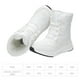 thumbnail image 4 of Botas De nieve Likrtyny zapatos De felpa impermeables para Mujer con soporte para el arco color blanco 36, 4 of 8