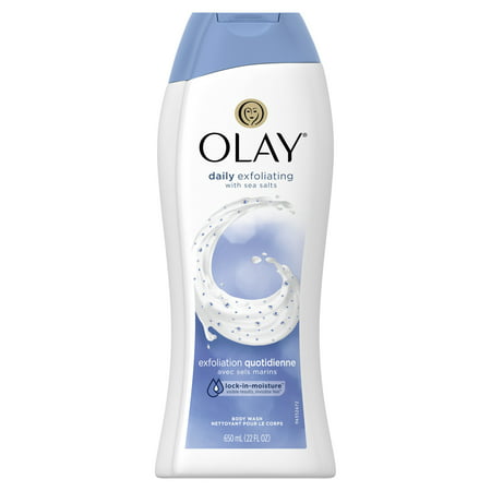 Olay Daily Exfoliating with Sea Salts Body Wash, 22 (Best Way To Exfoliate Whole Body)