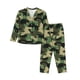 thumbnail image 1 of Fotbe Camouflage Dinosaur Conjunto de Pijama de Manga Larga para Mujer con Estampado, Ropa de Dormir de 2 Piezas, Conjunto de Casa Suave y Cómodo con Bolsillos-Small, 1 of 7
