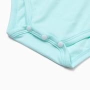 PatPat Baby Girl Clothes Floral Romper Long Sleeve Pants Headband Set Summer Winter Clothing for Newborn Infant Baby Girls Mint Mambo Mint Mambo Mint Mambo 0-3 Months