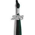 thumbnail image 4 of Endea Graduation Black/Hunter Green/Silver Graduation Tassel with Silver Date Drop, 4 of 9