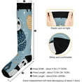 thumbnail image 3 of Coolnut 1 Pairs Slepping Pandas Compression Socks for Women Men Knee High Stocking for Running, Athletic, Medical Gift, 3 of 7
