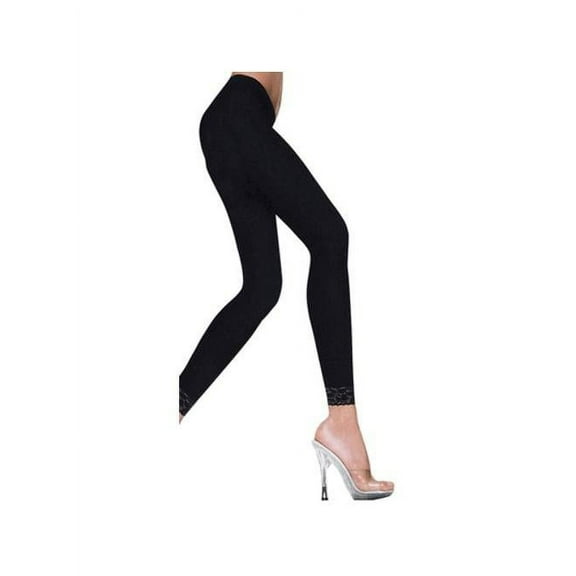 Opaque Black Leggings