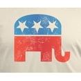 thumbnail image 4 of Old Glory Mens Distressed Republican Elephant Logo Short Sleeve Graphic T Shirt, 4 of 6