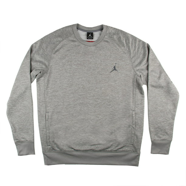 Nike - Nike Mens Air Jordan Crew Neck Sweatshirt Grey 628019-063 ...