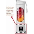 thumbnail image 3 of 15oz Portable Personal Size Blender, Cordless Mini Blender for Shakes & Smoothies, USB-C Rechargeable, BPA Free Travel Juicer, Powerful Blending Suit in Office/Home/Gym(wwx), 3 of 5