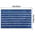 thumbnail image 6 of REGALWOVEN Striped Bathroom Rug, Non-Slip Soft Fluffy Bath Carpet, Water Absorbent Bathmat for , Tub, Shower Dark Blue 16" x 24", 6 of 6