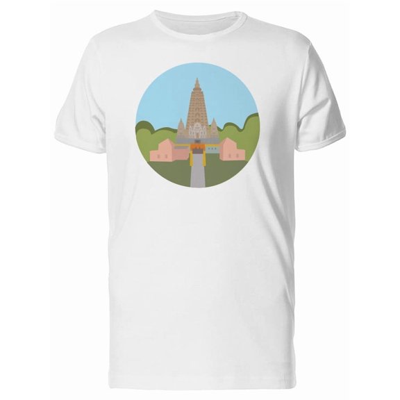 Buddhist Temple Doodle Tee Men's -Image by Shutterstock
