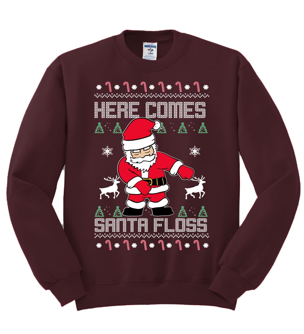 flossing santa jumper