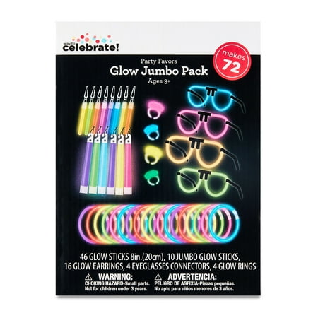 Multicolor Glow Jumbo Pack 72 Count by Way To Celebrate