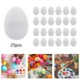 thumbnail image 3 of Huevos de Pascua rellenables Huevos de Pascua blancos para decorar regalos de fiesta Adornos colgantes 25 piezas, 3 of 9