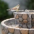 thumbnail image 5 of Glitzhome 2-Tier Stone-Style Outdoor Birdbath Fountain with Pump, 5 of 5