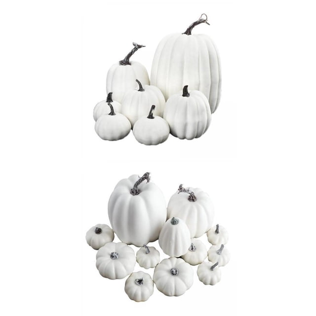 veasfak injoyjo Artificial Pumpkins Assorted Party Decor props for Autumn Harvest Decor StyleE