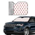 thumbnail image 4 of Bingfone Strawberry Car Windshield Sun Shade Protector Keep Your Vehicle Cool Sun Shield Visor Cover Foldable for Car Truck SUV-Small, 4 of 8