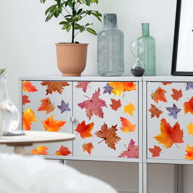 Hot6sl Liquidación de Ahorros de Verano Pegatinas de Pared Decorativas de Hojas y Arcos, Pegatinas de Brazos y Refrigerantes, Calcomanías de Pared Extraíbles de Fondo de Pared