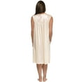 thumbnail image 2 of Casual Nights Women's Sleeveless Flower Satin Nightgown, 2 of 2