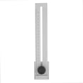 thumbnail image 2 of Sliding Ruler Carbon Steel Parallel Ruler Marker Gauge, Precise Straight Ruler Chrome Plated with Millimeter Scale, Sturdy, Fastening Screws for Steel Plate, 2 of 7