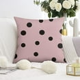thumbnail image 3 of Valentine's Day Pink Black Heart Throw Pillow Covers 20"x20", Set Of 2, Linen Study Sofa Cushion Cover Indoor Living Room Home Decor, 3 of 7