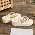 thumbnail image 2 of TNOBHG Flat Open Toe Sandals Women's Floral Print Bohemian Style Flat Sandals Lightweight Slip-ons for Casual Vacation Beach Wear Lightweight Slippers, 2 of 8