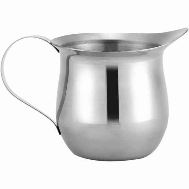 Taza Medidora para Leche Condensada 90ml, Acero Inoxidable 18/8 Grado Alimenticio Base Antiderrame con Escalas de Medición Ideal para Cafeterías y Repostería