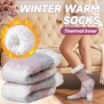 thumbnail image 2 of Womens Fuzzy Slipper Grips Socks Fluffy Winter Warm Fleece Lining Non Slip Thick Thermal Cozy Plush Socks, 2 of 6