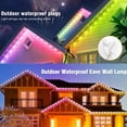 thumbnail image 4 of Outdoor Lights for House, Permanent Outdoor Lights, 50FT RGBIC Eaves Lights with App/Remote Control, IP67 Christmas Lights Outdoor Waterproof String Lights for Halloween Party House Roof Garden, 4 of 10