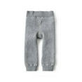 thumbnail image 2 of Diufon Toddler Boys Girls Leggings Knitted Fleece Thickened Warm Lined Bottom Pants Casual Home Pajama Pant, 2 of 4