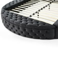 thumbnail image 3 of Better Home Products Elizabeth 107 x 101" Velvet Round Storage King Bed in Black, 3 of 10