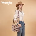 thumbnail image 5 of Wrangler Women's Boho Aztec Tote Bag - Stylish Shoulder Purse with Top Handle Satchel Design, Tan, 5 of 7