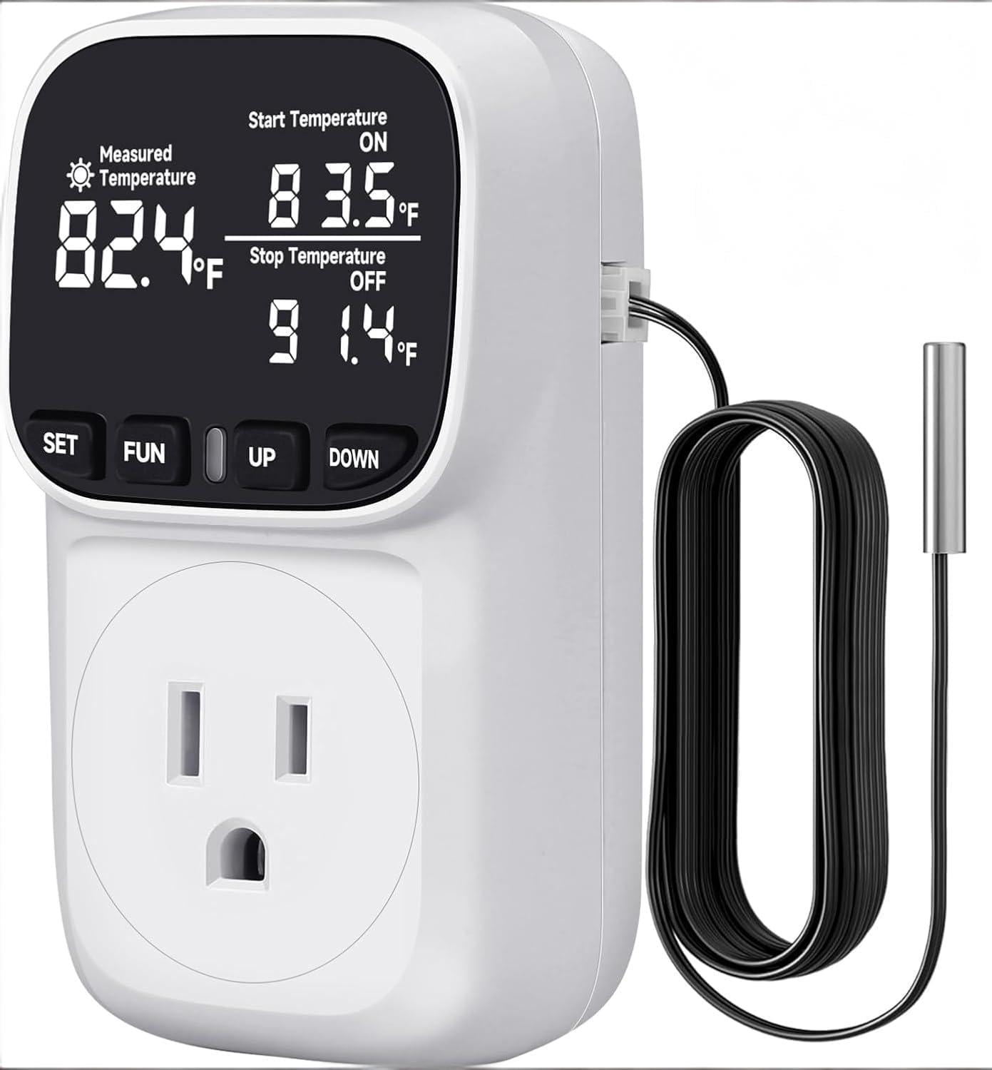 Digitaler Temperaturregler 220V – 30A, 5000W, Thermostat Mit Timer, Für DC 12V/24V/220V, -50 Bis 110°C